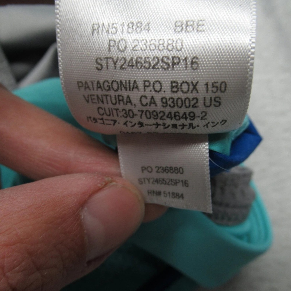 Patagonia‎ Strider Shorts Women Small Blue Drawstring Liner Hiking Gym Run 2.5" - Picture 9 of 16